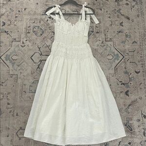 Moon River White Bustier Dress